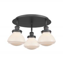 Innovations Lighting 916-3C-BK-G321 - Olean - 3 Light - 19 inch - Matte Black - Flush Mount