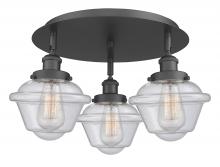 Innovations Lighting 916-3C-BK-G534 - Oxford - 3 Light - 19 inch - Matte Black - Semi-Flush Mount