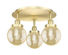 Innovations Lighting 916-3C-SG-G208-6 - Beacon - 3 Light - 18 inch - Satin Gold - Semi-Flush Mount
