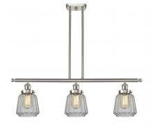 Innovations Lighting 916-3I-SN-G142 - Chatham - 3 Light - 36 inch - Brushed Satin Nickel - Stem Hung - Island Light