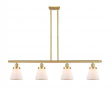 Innovations Lighting 916-4I-SG-G61 - Cone - 4 Light - 48 inch - Satin Gold - Stem Hung - Island Light