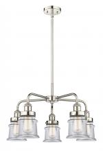 Innovations Lighting 916-5CR-PN-G182S - Canton - 5 Light - 24 inch - Polished Nickel - Chandelier