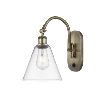 Innovations Lighting 918-1W-AB-GBC-82 - Berkshire Glass - 1 Light - 8 inch - Antique Brass - Sconce