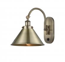 Innovations Lighting 918-1W-AB-M10-AB - Briarcliff - 1 Light - 10 inch - Antique Brass - Adjustable Swing Arm