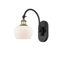 Innovations Lighting 918-1W-BAB-G91 - Fenton - 1 Light - 7 inch - Black Antique Brass - Sconce