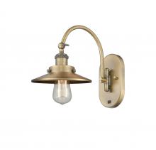 Innovations Lighting 918-1W-BB-M4 - Railroad - 1 Light - 8 inch - Brushed Brass - Adjustable Swing Arm
