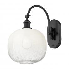 Innovations Lighting 918-1W-BK-G481-10OP - Brookhaven Sphere - 1 Light - 11 inch - Matte Black - Sconce
