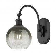 Innovations Lighting 918-1W-BK-G483-8SL - Brookhaven Globe - 1 Light - 8 inch - Matte Black - Sconce