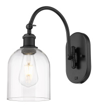 Innovations Lighting 918-1W-BK-G558-6CL - Bella - 1 Light - 6 inch - Matte Black - Sconce