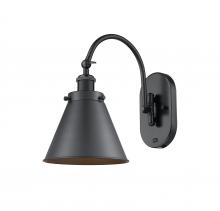 Innovations Lighting 918-1W-BK-M13-BK - Appalachian - 1 Light - 8 inch - Matte Black - Adjustable Swing Arm