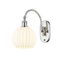 Innovations Lighting 918-1W-PN-G1217-8WV - White Venetian - 1 Light - 8 inch - Polished Nickel - Sconce