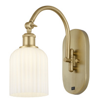 Innovations Lighting 918-1W-SG-G559-5GWH - Bridal Veil - 1 Light - 5 inch - Satin Gold - Sconce