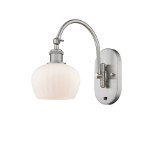 Innovations Lighting 918-1W-SN-G91 - Fenton - 1 Light - 7 inch - Brushed Satin Nickel - Sconce