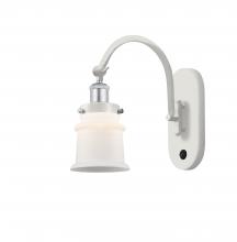 Innovations Lighting 918-1W-WPC-G181S - Canton - 1 Light - 7 inch - White Polished Chrome - Adjustable Swing Arm