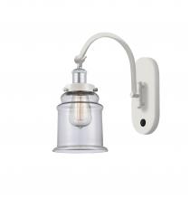 Innovations Lighting 918-1W-WPC-G182 - Canton - 1 Light - 7 inch - White Polished Chrome - Adjustable Swing Arm