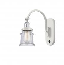 Innovations Lighting 918-1W-WPC-G182S - Canton - 1 Light - 7 inch - White Polished Chrome - Adjustable Swing Arm