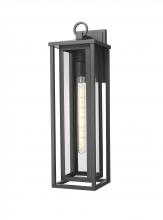 Innovations Lighting 9950-1W-BK-23-CL - Ashland - 1 Light - 8 inch - Matte Black - Coastal Outdoor Sconce