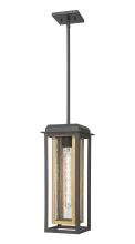 Innovations Lighting 9951-1H-BK-19-CG-BR-SDY - Mansfield - 1 Light - 8 inch - Black - Coastal Outdoor Pendant