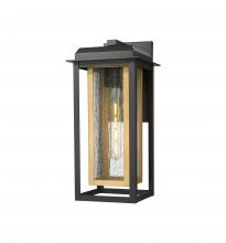 Innovations Lighting 9951-1W-BK-16-CG-BR-SDY - Mansfield - 1 Light - 8 inch - Black - Coastal Outdoor Sconce