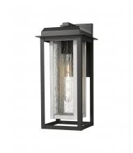 Innovations Lighting 9951-1W-BK-16-CG-SV-SDY - Mansfield - 1 Light - 8 inch - Black - Coastal Outdoor Sconce