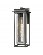 Innovations Lighting 9951-1W-BK-20-CG-SV-SDY - Mansfield - 1 Light - 8 inch - Black - Coastal Outdoor Sconce