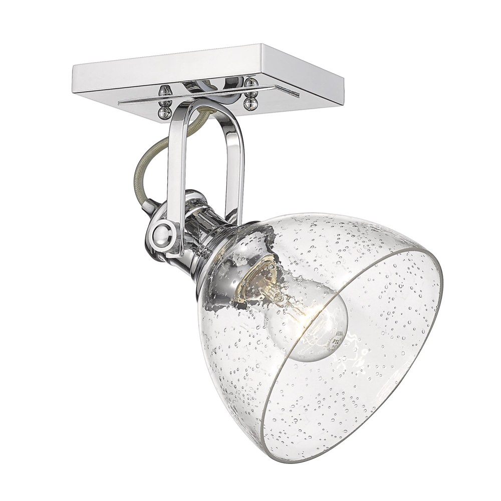 Yep by Golden Lighting Hines 1-light Semi-Flush Mount in Chrome