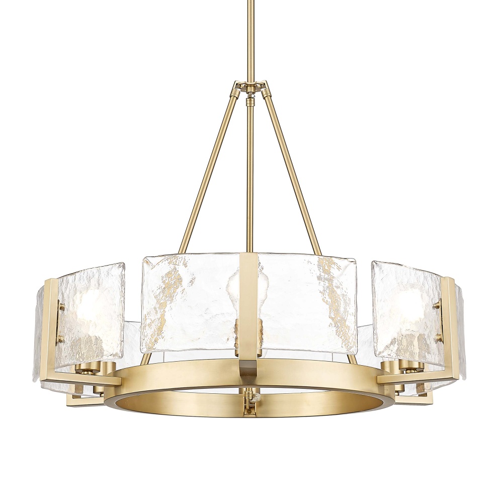Golden Lighting Aenon 6-light Chandelier in Brushed Champagne Brass