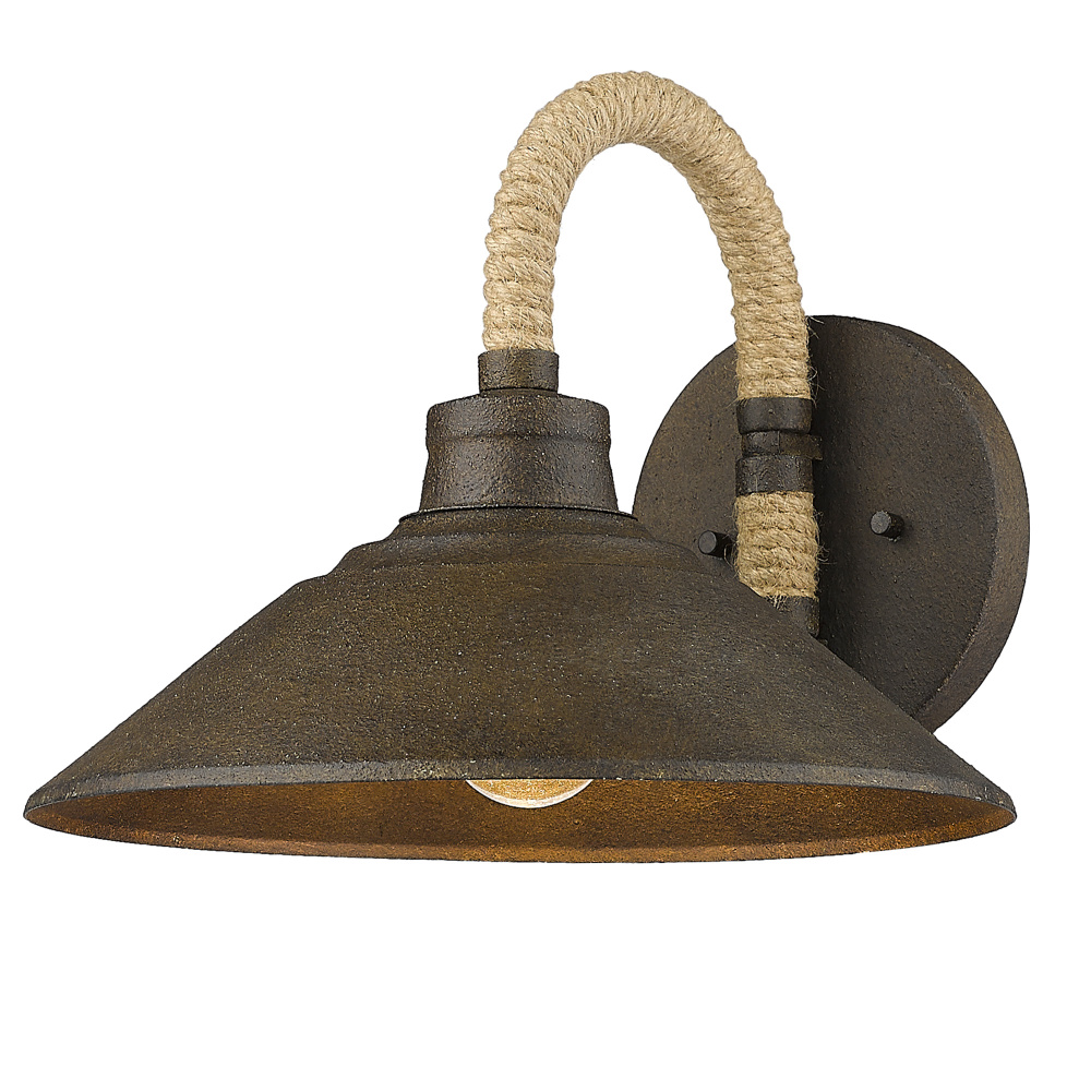 Golden Lighting Journey 1-light Wall Sconce in Dark Rust