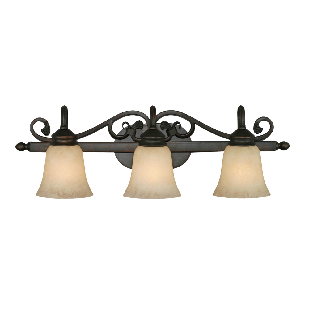 Wry Lighting Belle Meade 3-light Vanity in Rubbed Bronze