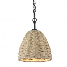 Golden 1073-M1L BLK - Hathaway Mini Pendant in Matte Black