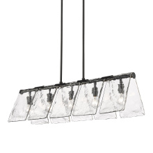 Golden 6072-LP BLK-HWG - Golden Lighting Serenity 5-light Island Light in Matte Black
