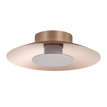 Golden 6400-FM12 FRG-COS - Yep by Golden Lighting Luma Integrated LED Flush Mount in French Gold and Coffee Silver accent