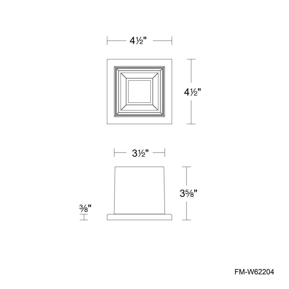 Kube Outdoor Flush Mount Light