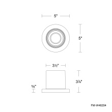 Modern Forms US Online FM-W46204-30-BK - Squat Outdoor Flush Mount Light