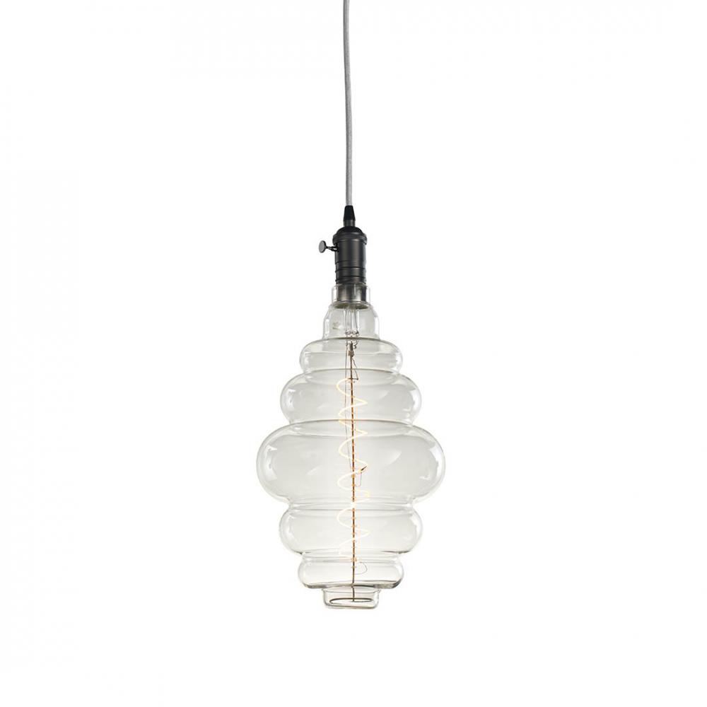 4W LED BEEHIVE SHAPED GRAND 2200K FILAMENT W/ VINTAGE GUNMETAL PENDANT