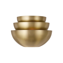 Capital 657721AD - 15" W x 11" H 1-Light Modern Tiered Bowl Sconce in Aged Brass