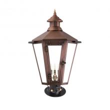 Primo Gas Lanterns NW-32E_CT/PM - Three Light Pier and Post Mount