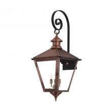 Primo Gas Lanterns SV-30E_TS - Three Light Top Scroll