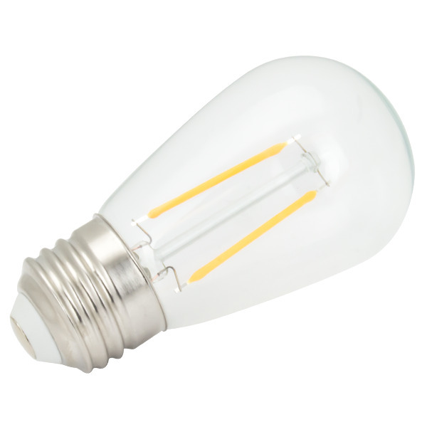 LED FILAMENT CLEAR PLASTIC BULB 12V