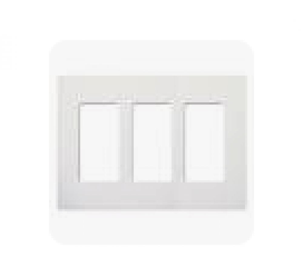 CLARO WALLPLATE 3 GNG WH