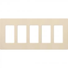 Lutron Electronics CW-5-LA - CLARO WALLPLATE 5 GNG LIGHT