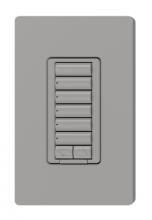 Lutron Electronics RRD-W6BRL-GR - RADIORA2 6BRL WALL KEYPAD GRAY