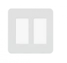 Lutron Electronics CW-2-WH - CLARO WALLPLATE 2 GNG WH