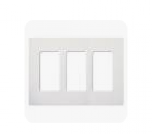 Lutron Electronics CW-3-WH - CLARO WALLPLATE 3 GNG WH