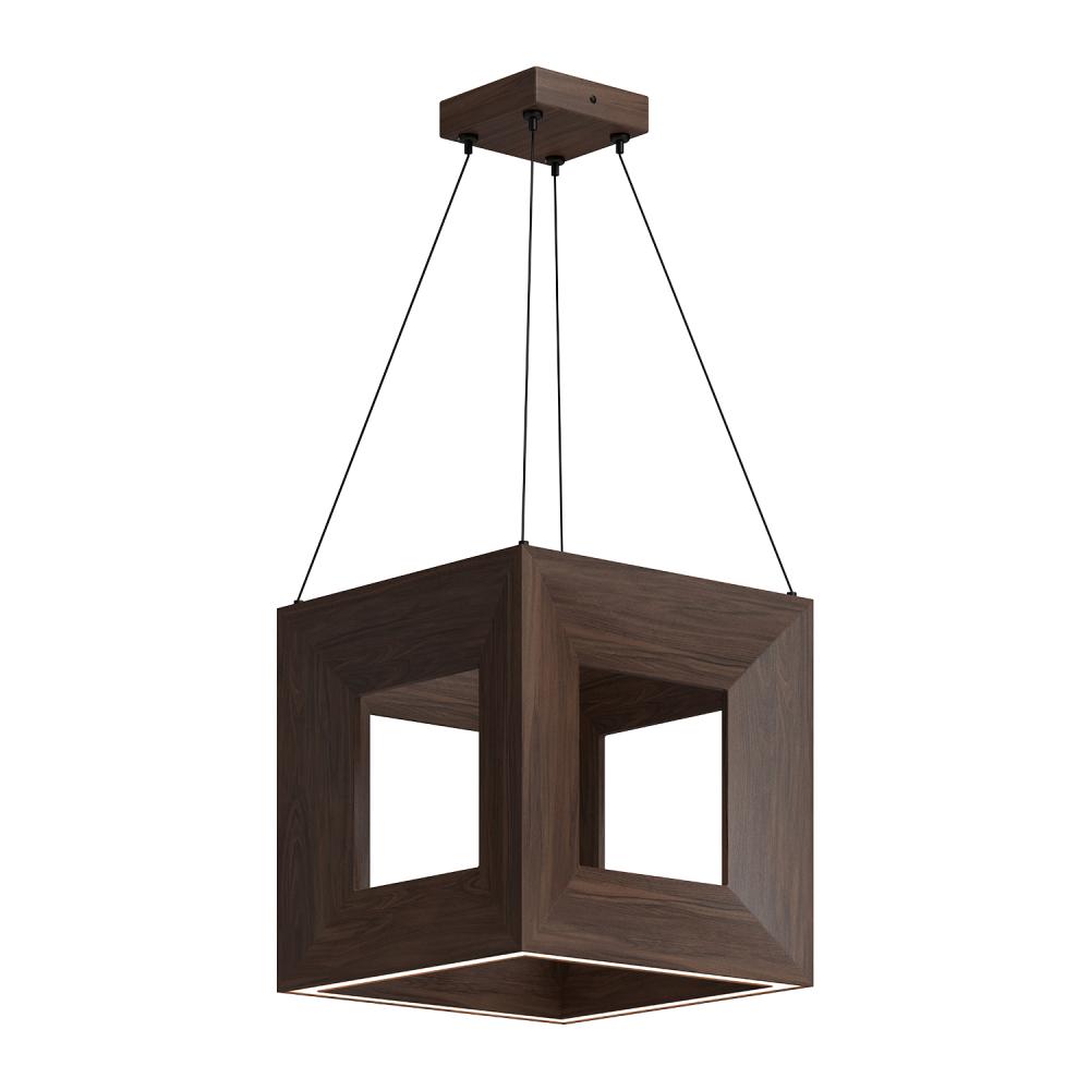 Morina 12-in Walnut LED Pendant