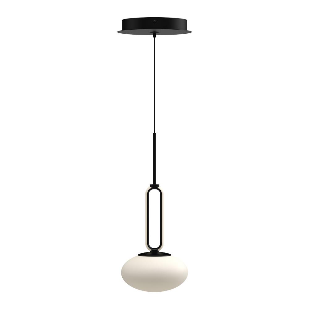 Tavira 6-in Black LED Pendant