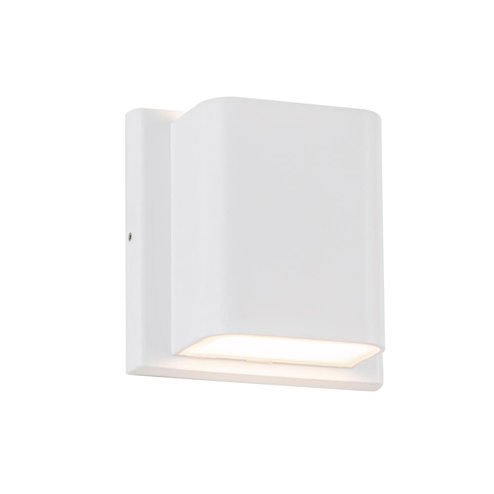 Tolan 4-in White LED All terior Wall