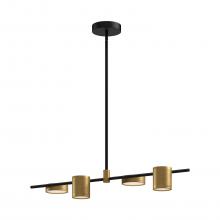 Kuzco Lighting Inc LP96840-BK/BG-UNV - Jayden 40-in Black/Brushed Gold LED Linear Pendant