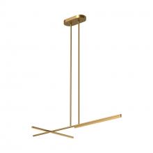 Kuzco Lighting Inc LP28748-BG-UNV - Shift 48-in Brushed Gold LED Linear Pendant