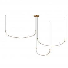 Kuzco Lighting Inc MP89370-BG - Talis 70-in Brushed Gold LED Multi Pendant